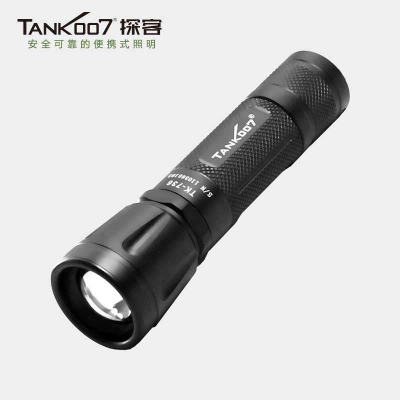 CREE XPE Q5LED旋轉(zhuǎn)變焦超亮手電筒充電防水騎行手電TK736